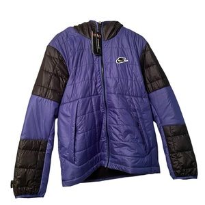 NIKE SPORTSWEAR SYNTHETIC-FILL BLUE ZIP UP JACKET